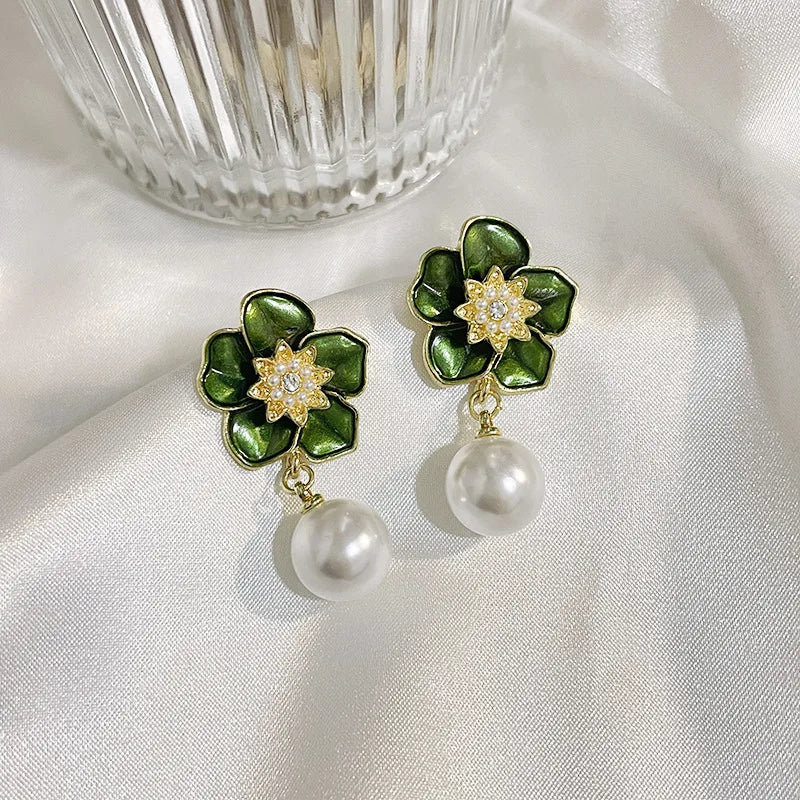 Schmuck CC Style Perlen Vintage Ohrringe