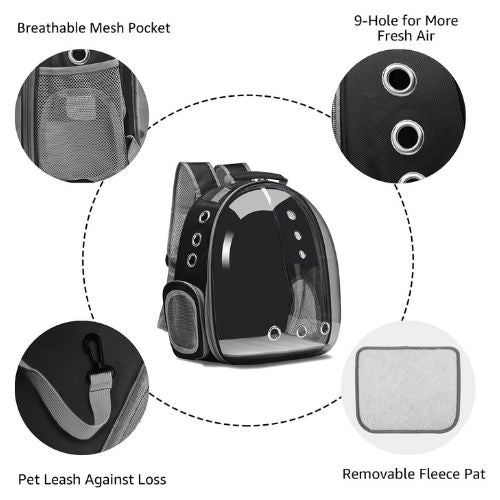 Sac à dos de transport pour chat