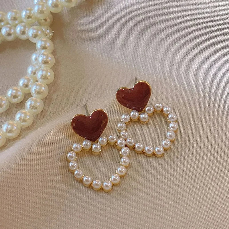 Schmuck CC Style Perlen Vintage Ohrringe