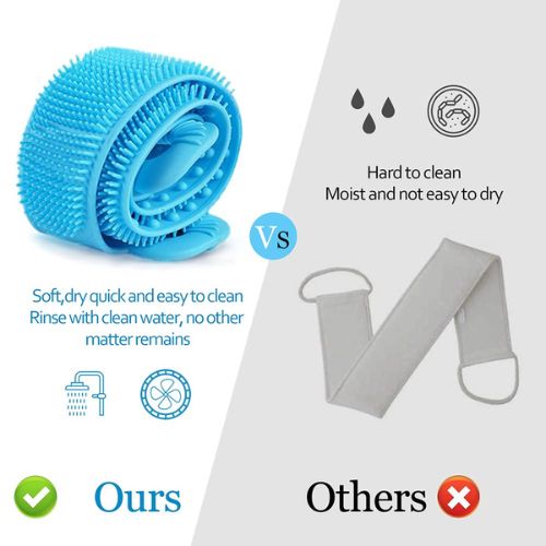 Brosse à dos en silicone