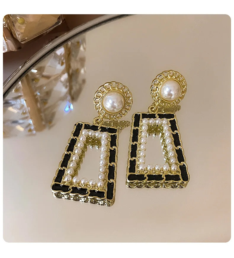 Schmuck CC Style Perlen Vintage Ohrringe