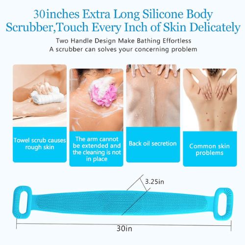 Brosse à dos en silicone
