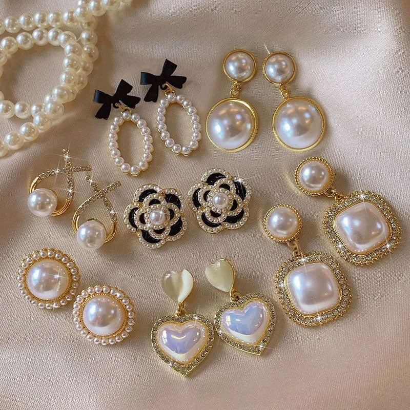 Schmuck CC Style Perlen Vintage Ohrringe
