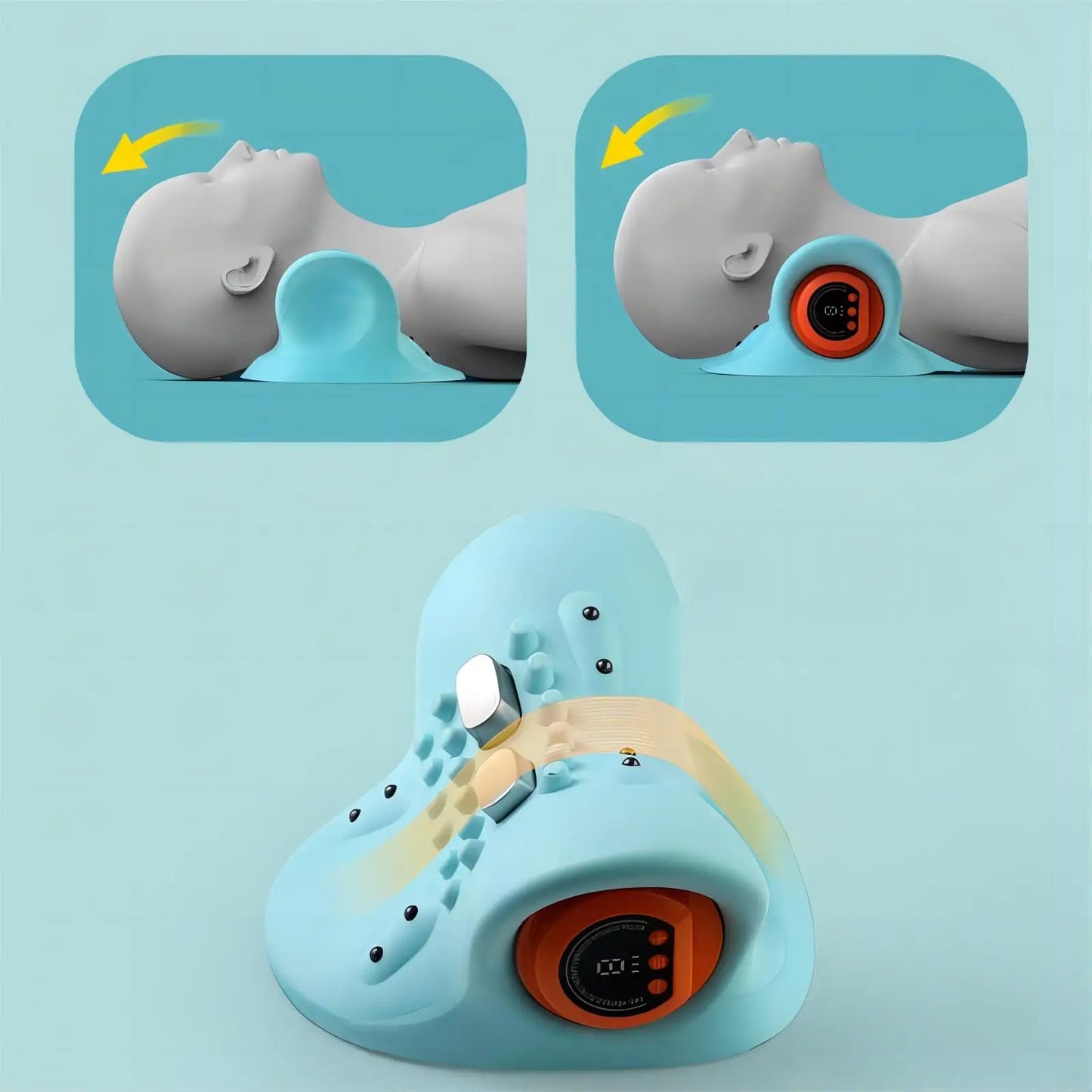 Masseur cervical EMS avec civière