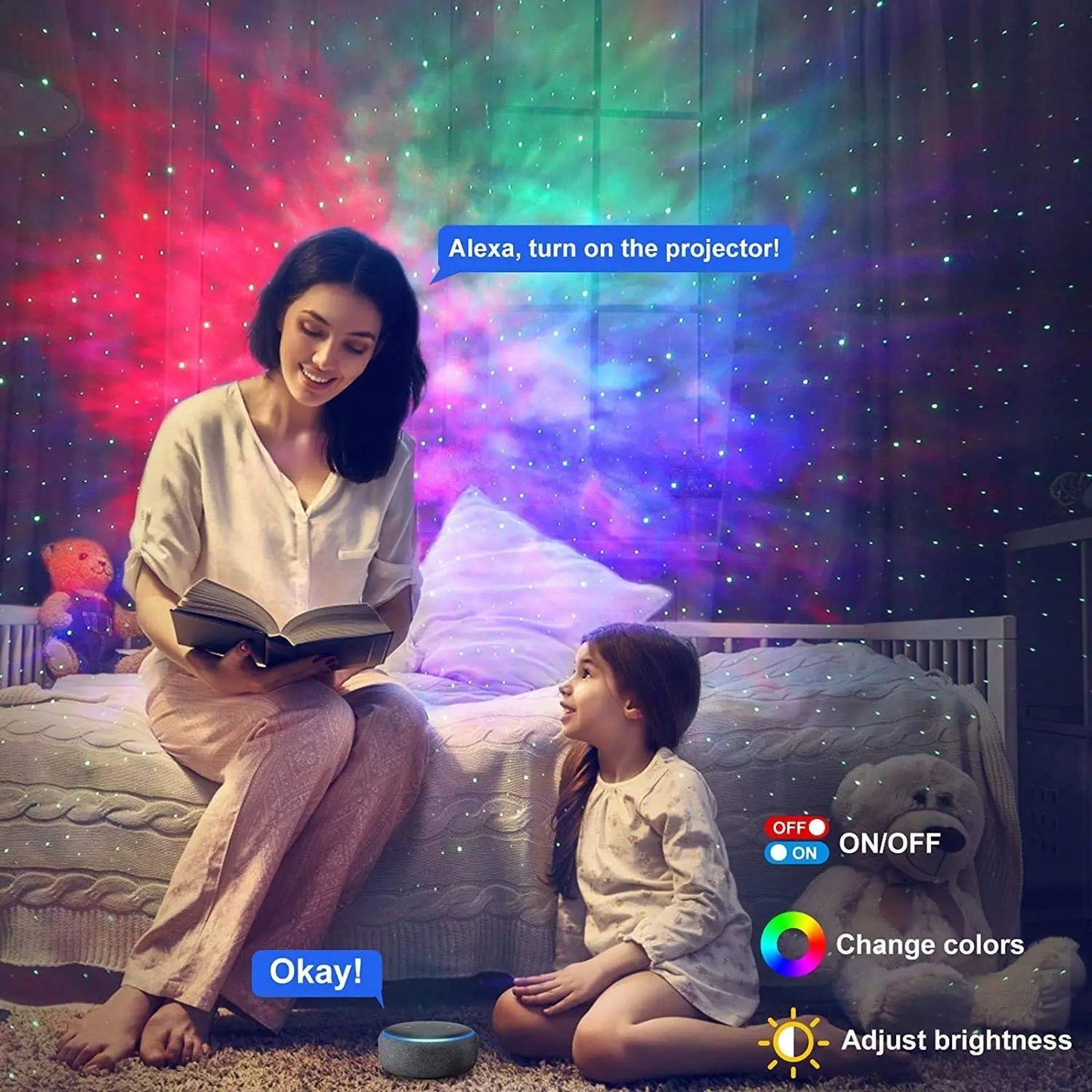Projecteur d'étoiles Aurora Galaxy Smart WiFi Tuya Veilleuse