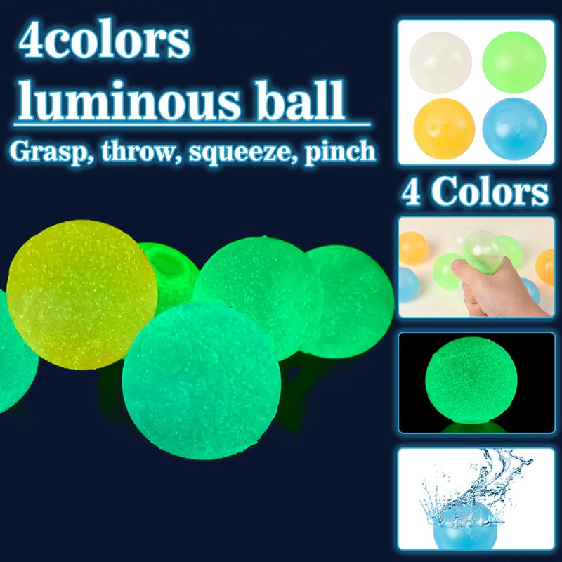 Balles rebondissantes collantes luminescentes