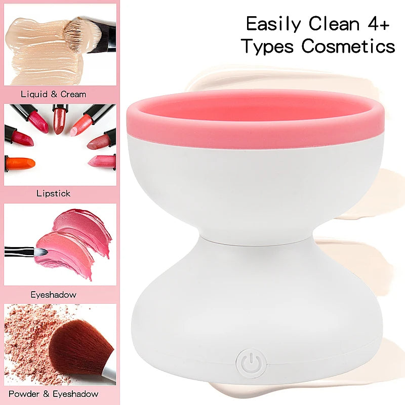 Nettoyeur de pinceaux de maquillage portable USB