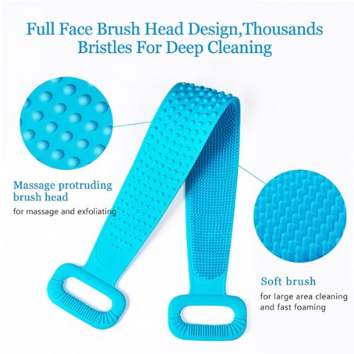 Brosse à dos en silicone