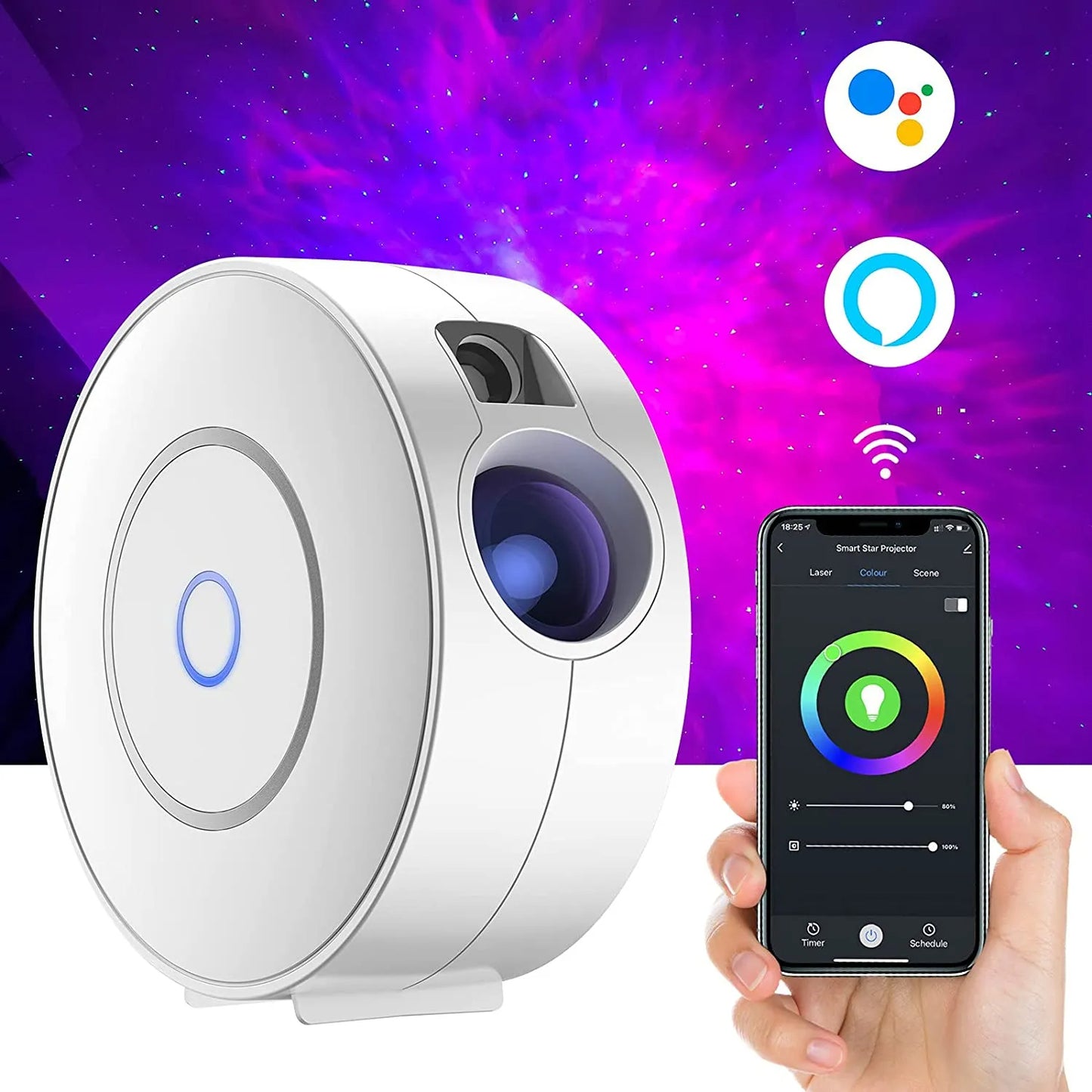 Projecteur d'étoiles Aurora Galaxy Smart WiFi Tuya Veilleuse