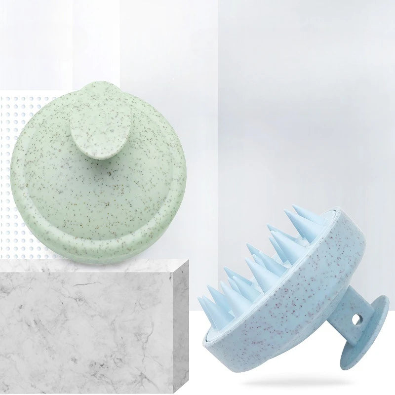Tête de brosse à shampooing en silicone Peigne de massage du cuir chevelu