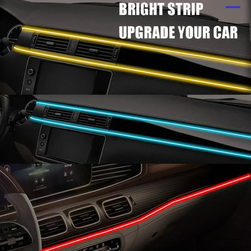 Bande lumineuse LED d'ambiance RVB pour intérieur de voiture