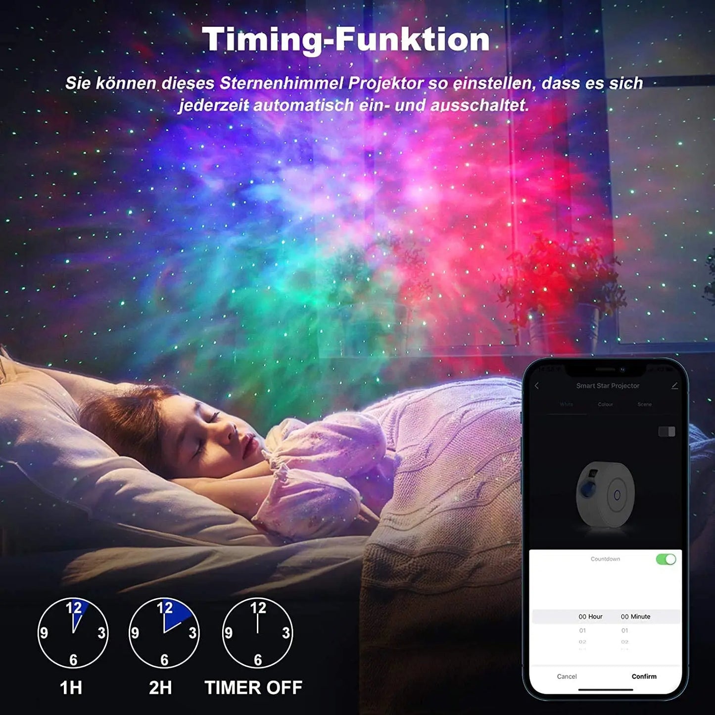 Projecteur d'étoiles Aurora Galaxy Smart WiFi Tuya Veilleuse