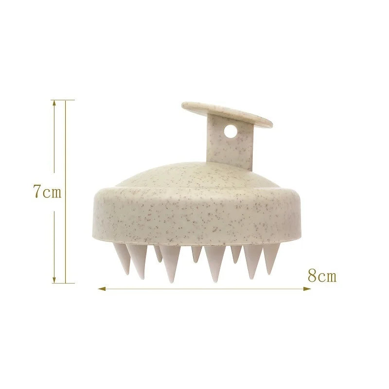 Tête de brosse à shampooing en silicone Peigne de massage du cuir chevelu