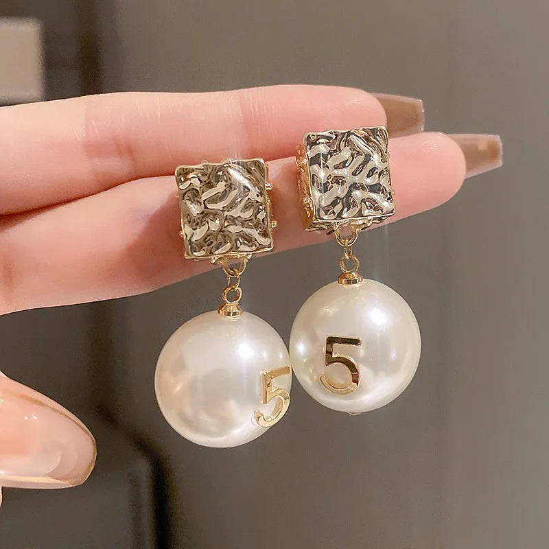 Schmuck CC Style Perlen Vintage Ohrringe
