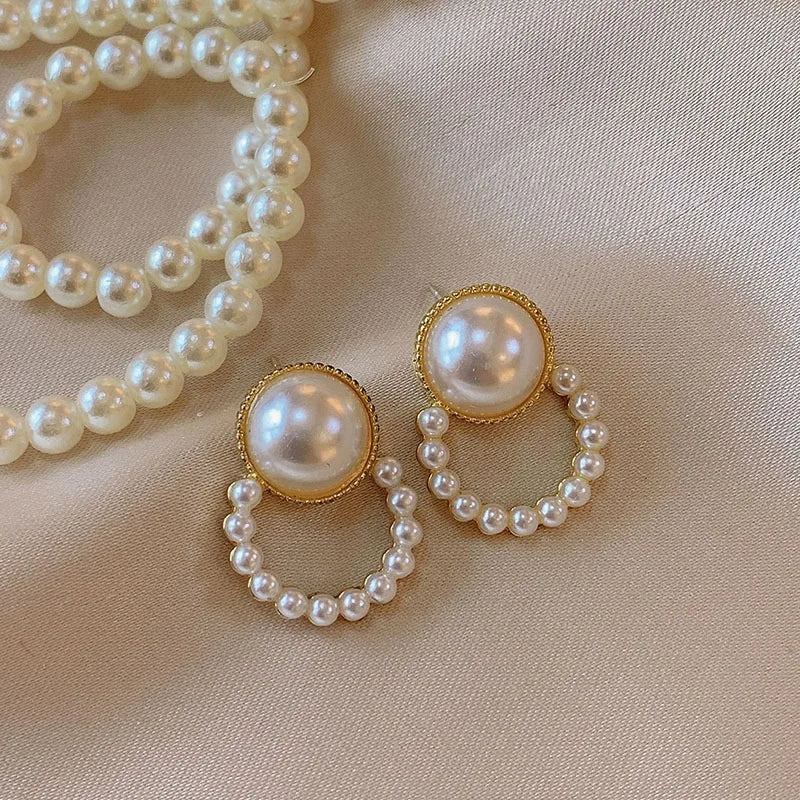 Schmuck CC Style Perlen Vintage Ohrringe