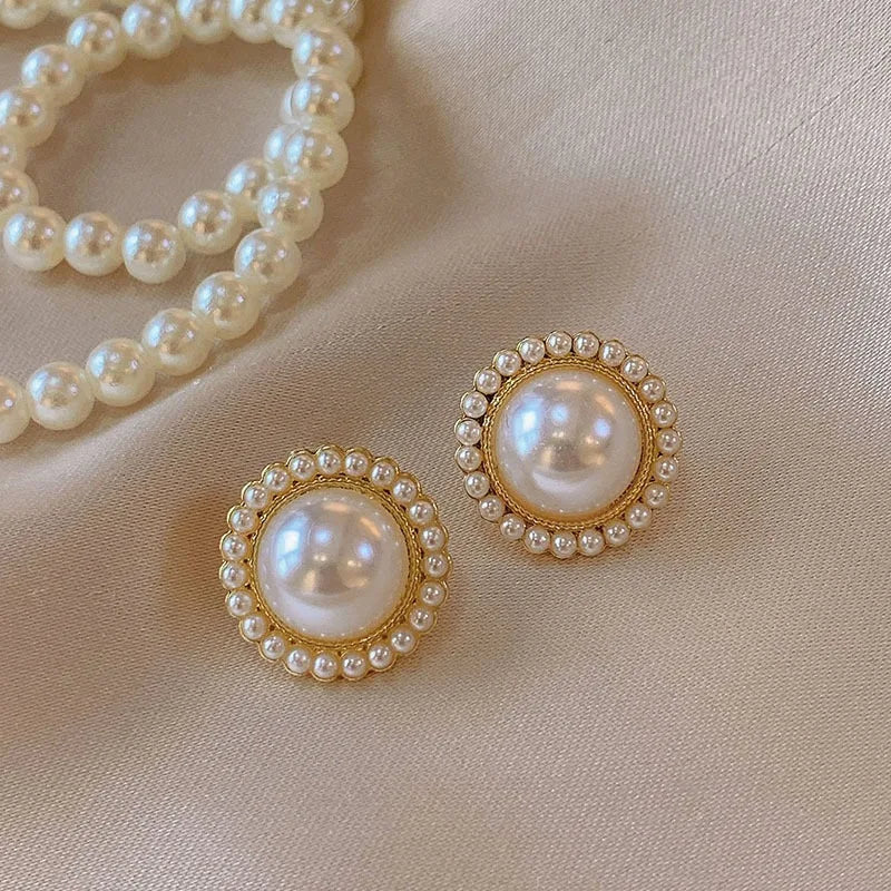 Schmuck CC Style Perlen Vintage Ohrringe