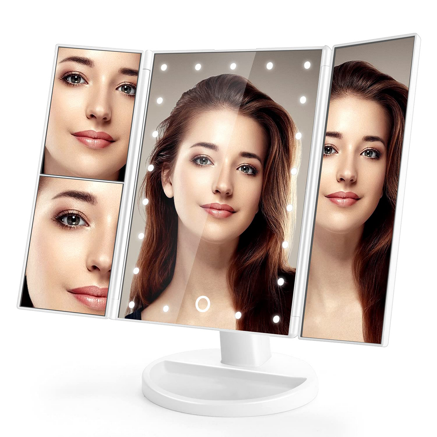 Miroir de maquillage lumineux