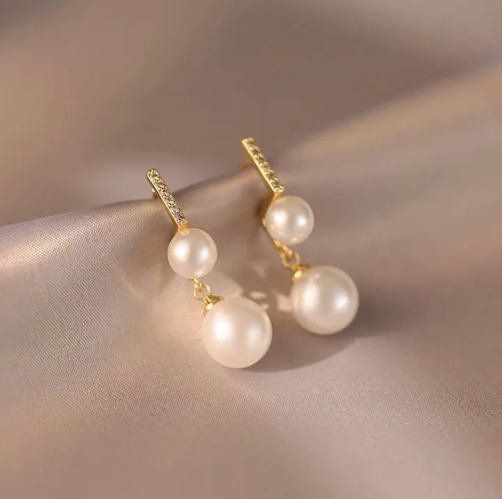 Schmuck CC Style Perlen Vintage Ohrringe