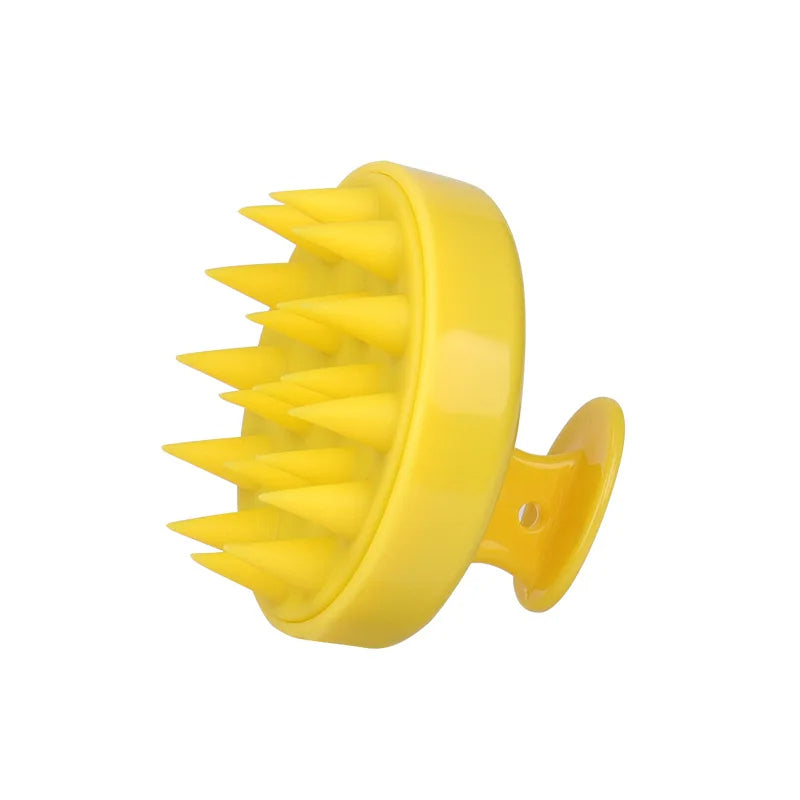 Tête de brosse à shampooing en silicone Peigne de massage du cuir chevelu