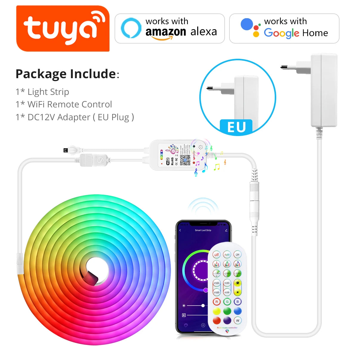 Bande LED intelligente au néon