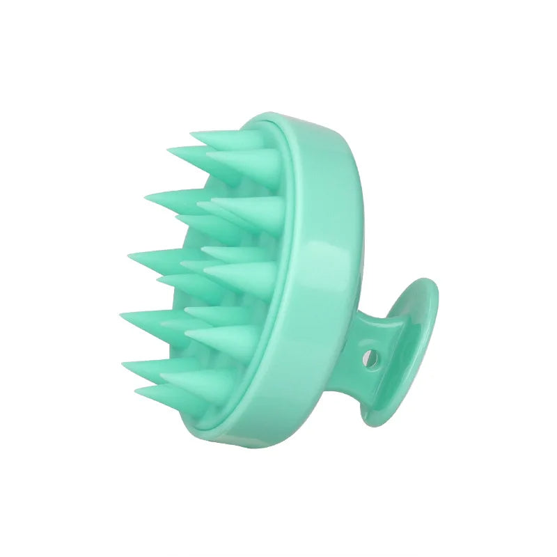Tête de brosse à shampooing en silicone Peigne de massage du cuir chevelu