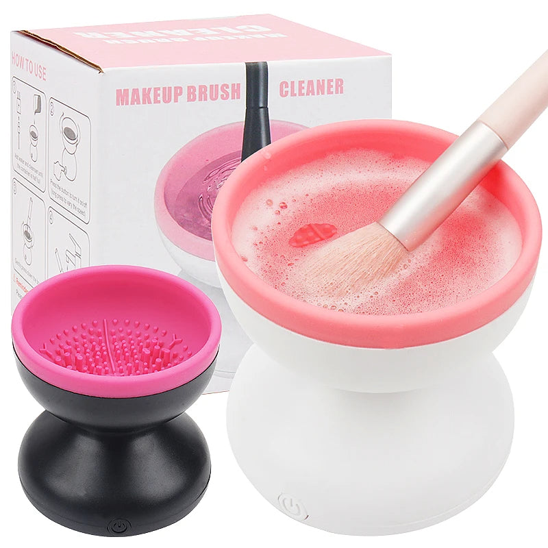 Nettoyeur de pinceaux de maquillage portable USB