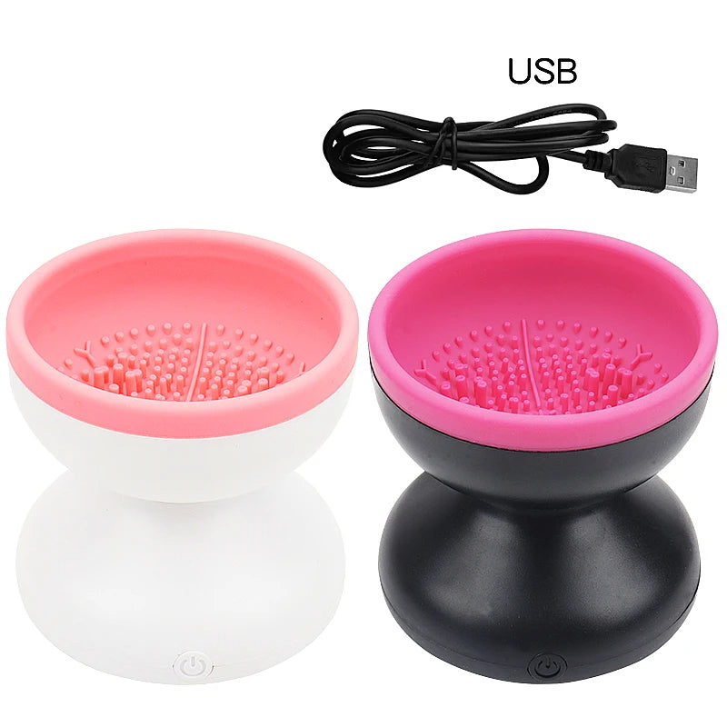 Nettoyeur de pinceaux de maquillage portable USB