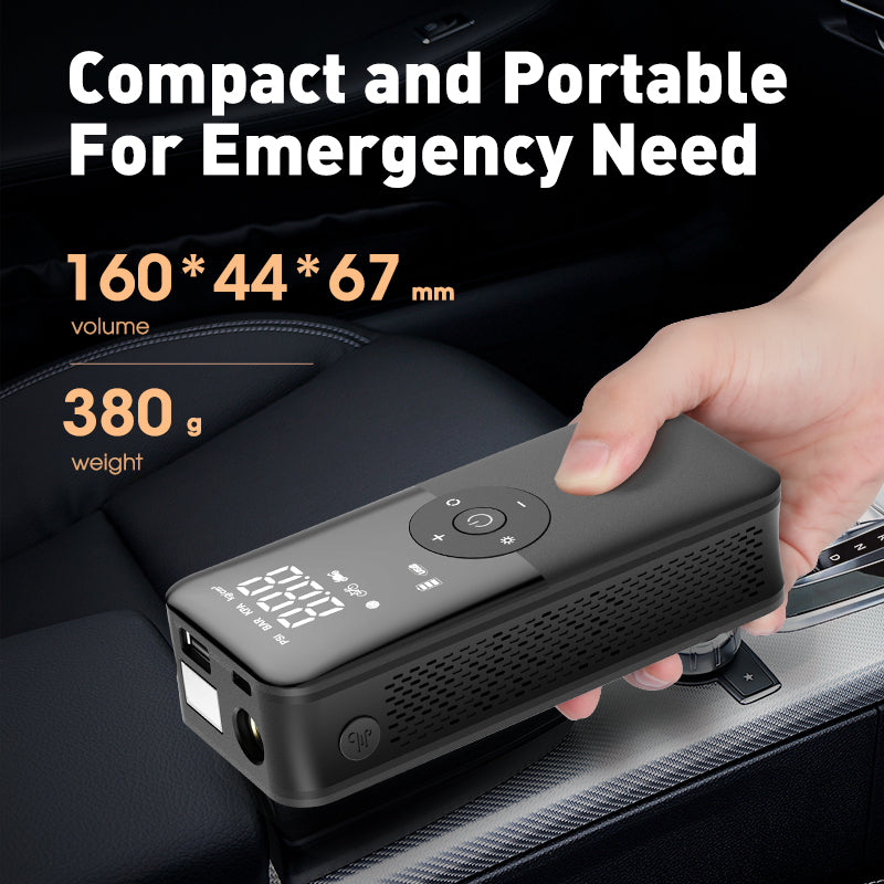 Compresseur de pompe à air numérique portable rechargeable pour pneus